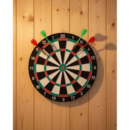 Ev Ve Ofis İçin 17 İnç Dart Tahtası Seti 4 Adet Dart Oku Dahil