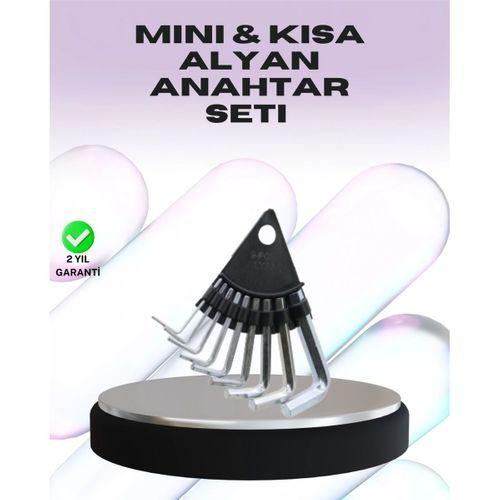 9 Parça Alyan Anahtar Seti Farklı Metrik Ölçü Pratik Taşıma