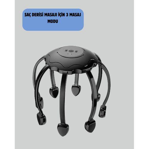 Saç Derisi Masaj Aleti 8 Bağımsız Kol 3 Modlu Derin Rahatlama