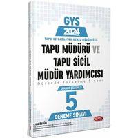 2024 Tapu Müdürü Tapu Sicil Müdür Yardımcısı GYS Tamamı Çözümlü 5 Deneme Data Yayınları
