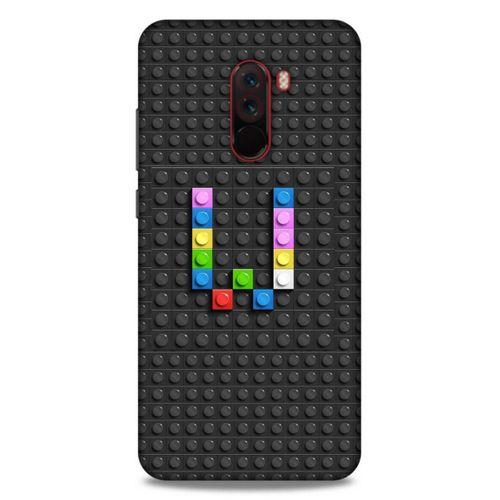 Lopard Xiaomi Pocophone F1 Uyumlu Kılıf BloX (39) Liquid Crystal Kılıf W Harfi