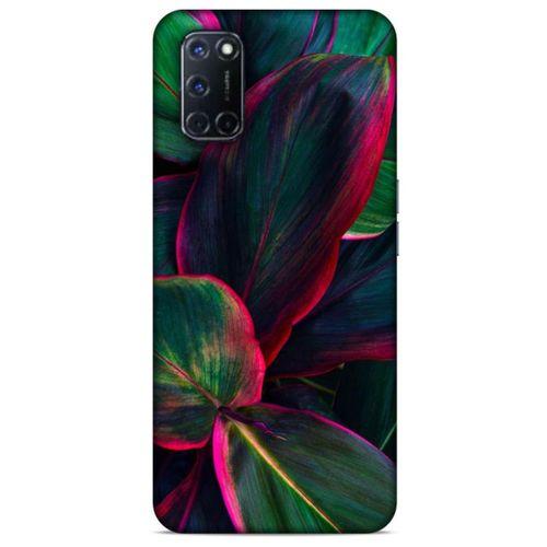 Lopard Oppo A92 Uyumlu Kılıf Bahar (25) Antişok Kapak Fuşya Yeşil