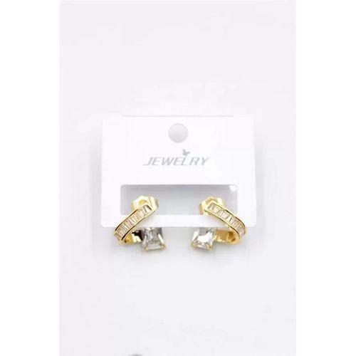 Taşlı Küpe - Altın