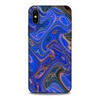 Apple Iphone X Uyumlu Kılıf Mavi Delisi (5) Koruma Kabı Mermer