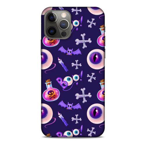 Apple iPhone 12 Pro Uyumlu Kılıf Mor Delisi (21) Koruyucu Kapak Göz