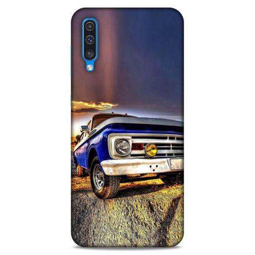 Lopard Samsung Galaxy A50 Uyumlu Kılıf PickUpX (32) Soft Silikon Kılıf Koyu Mavi