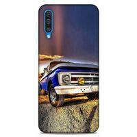 Lopard Samsung Galaxy A50 Uyumlu Kılıf PickUpX (32) Soft Silikon Kılıf Koyu Mavi