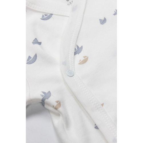 Bistyle Bistyle 3lü Zıbın Takım Little Boats 13125 Ekru