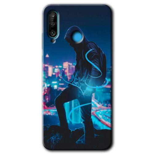 Huawei P30 Lite Kılıf Baskılı Kapak - Spill Boy +Tam Kaplayan Mat Seramik
