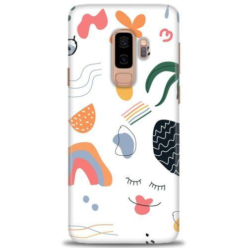 Samsung Galaxy S9 Plus Kılıf HD Baskılı Kılıf - Drawing + Tam Ekran Koruyucu