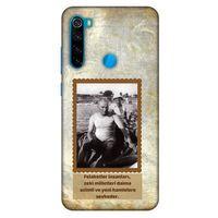 Xiaomi Redmi Note 8 Kılıf Atatürk (8) Baskılı Kılıf Açık Kahve