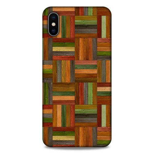 Lopard Apple iPhone XS Max Uyumlu Kılıf Wood'X (21) Koruyucu Kapak Baskılı