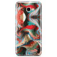 Samsung Galaxy J4 Plus Kılıf Kabartma İnciler Arka Kapak Koruma Desenli Full Koruyucu