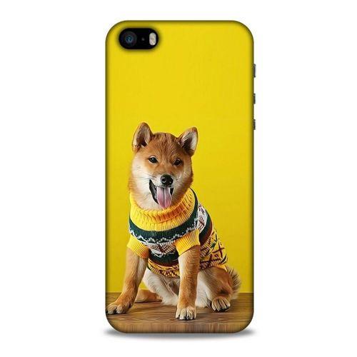 Apple Iphone 5S Kılıf Köpek Kıyafetleri (24) Darbe Emici Kılıf Shiba Inu Kazak