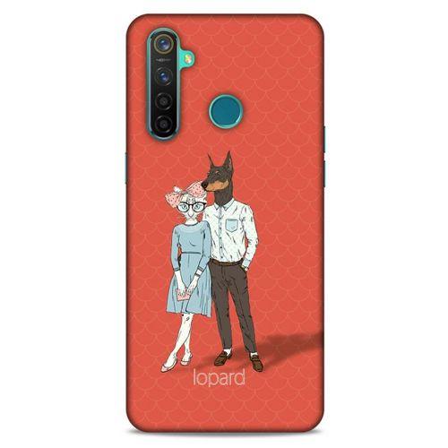 Oppo Realme 5 Pro Kılıf FunnyMaX (15) Antişok Kılıf Kırmızı Kedi Köpek