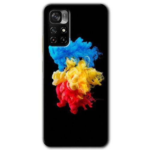 Poco M4 Pro 5G Kılıf HD Desen Baskılı Arka Kapak - Black 1 + Kırılmaz Cam