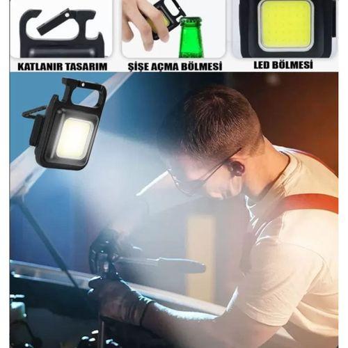 Led Işıklı Flash Özellikli 4 Modlu Anahtarlık El Feneri