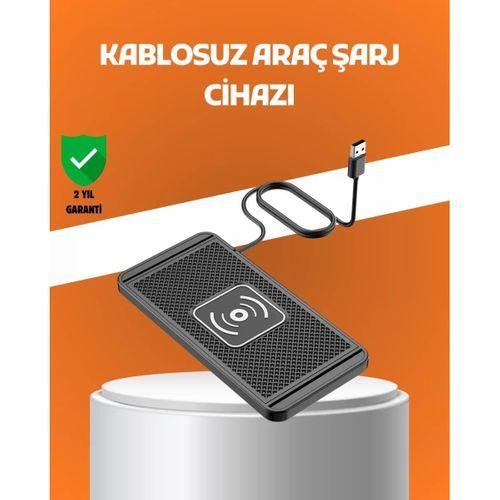 Araç İçi Kablosuz Şarj Pedi – Manyetik Güçlü Tutuş, Hızlı Şarj Özelliği