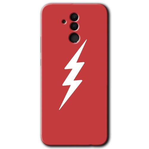 MRCİLETİSİM Huawei Mate 20 Lite Kılıf Baskılı Kapak - Flash Logo +Tam Ekran Koruyucu