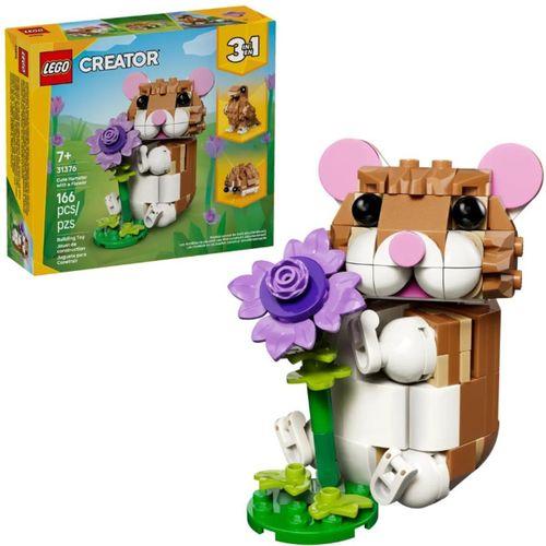 Lego Creator 3’ü 1 Arada Creator Cute Hamster with a Flower 31376