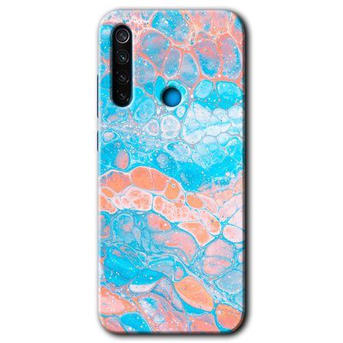 Xiaomi Redmi Note 8 Kılıf Baskılı Kapak - Bubbles 1 + 5D Tam Kaplayan Cam