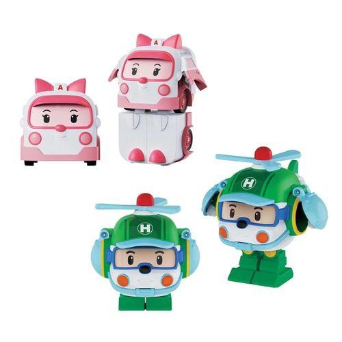 Robocar Poli Mini Transforming Kasabanın Kurtarma Araçları 4'lü S