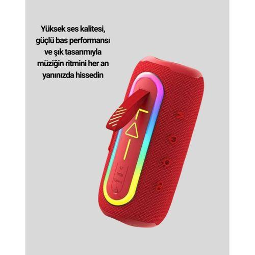 Yüksek Ses Kaliteli Kablosuz Hoparlör Led Işıklı Yeni Nesil