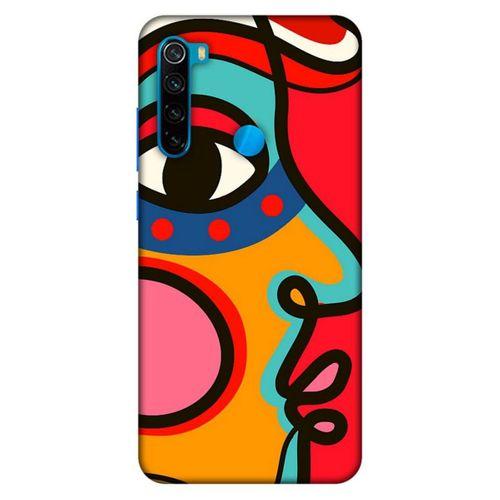 Lopard Xiaomi Redmi Note 8 Uyumlu Kılıf Soyut Sanat (9) Baskılı Kılıf