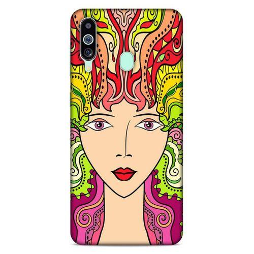 Lopard Samsung Galaxy M40 Uyumlu Kılıf Sürreal Yüzler ♀ (42) Rugged Armor Kılıf Desenli