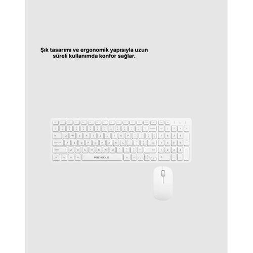 Kablosuz Kl.ye Ve Mouse Seti - Ergonomik Tasarım, Sessiz Kullanım, Geniş Uyumluluk