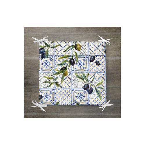 decoars Zeytin Desenli Sandalye Minderi