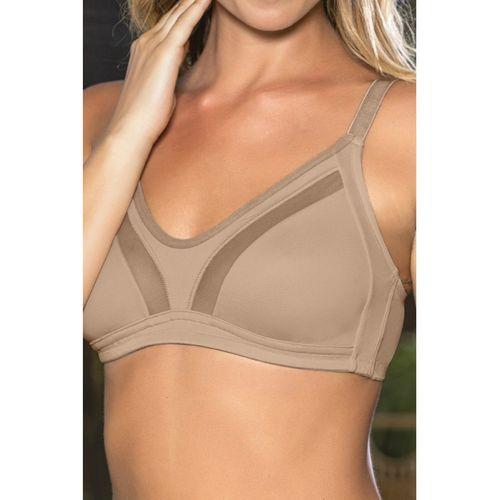 Büyük Beden Uyumlu Ten Tül Detaylı Günlük Sütyen, B,C Cup Balensiz Konforlu Sütyen