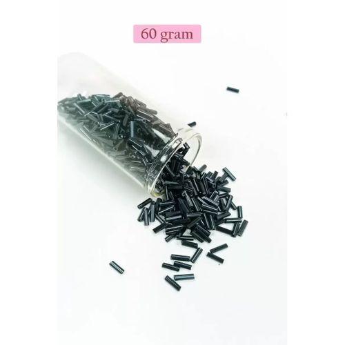 Uzun Boru Kesme Boncuk Çap 2mm Uzunluk 10 mm - 60 Gram - Koyu Yeşil - BNC266