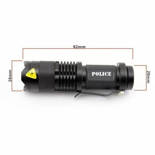Cree Q5 Led Zoomlu  Pilli Mini Feneri 14500 Pil İle Çalışma Özelliği
