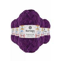 5 Adet Yumurcak Kadife El Örgü İpi Açık Mor K719