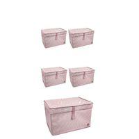 Düzenleyici Kutu Organizer Cırtlı Saklama Hurç Maxi Boy 30cm X 40cm X 50cm (5 Adet)