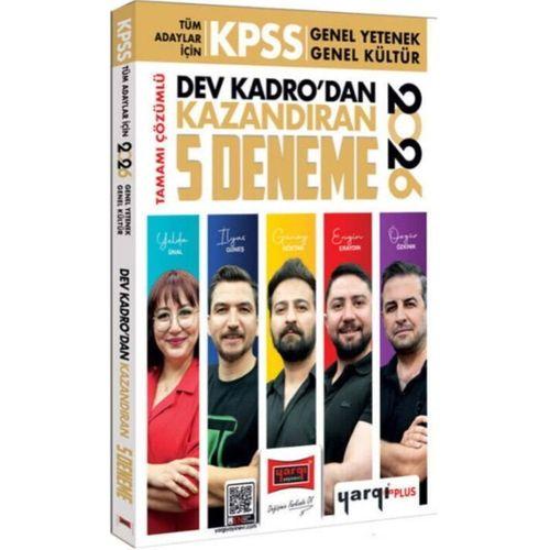 2026 KPSS Tüm Adaylar İçin Tamamı Çözümlü Dev Kadrodan Kazandıran 5 Deneme Yargı Yayınları