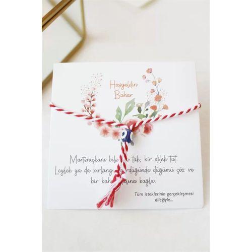 12'li Paket Marteniçka İp Bileklik - Kırmızı