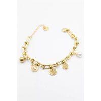 Charm Tfn Zincir Bileklik - Altın