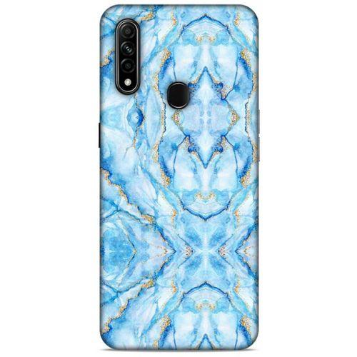 Mermer Desenli (33) Tema Hybrid Kılıf Bebek Mavisi Oppo A31 Kılıf