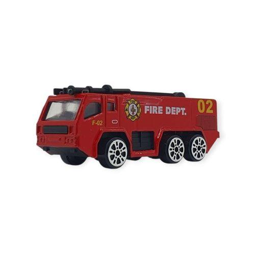 3'lü İş Makinaları Road Seti - Die Cast - DS044 - İtfaiye