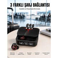 Tws Powerbank Kutulu Dijital Göstergeli Bluetooth Kulaklık Kablosuz Kulakiçi Kulaklık Yeni Nesil
