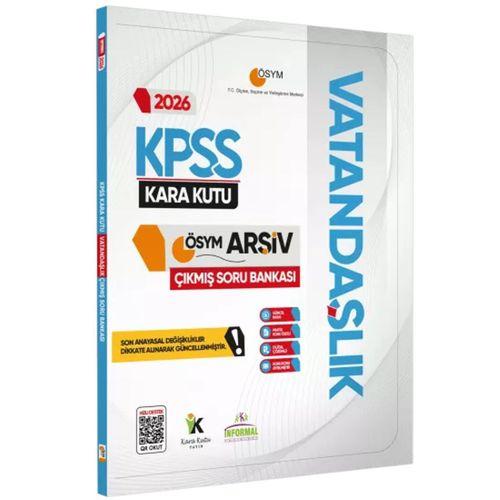 2026 KPSS GK Tarih Coğrafya Vatandaşlık Kara Kutu Soru Bankası ve Manifesto Branş Deneme 6lı Seti