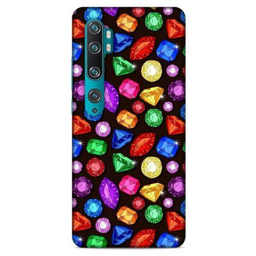 Xiaomi Mi Note 10 Pro Kılıf Baskılı Özel Seri Taşlı (5) Koruma Kabı