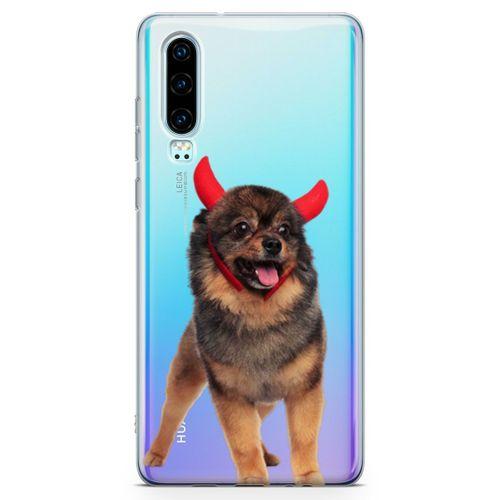 Huawei P30 Kılıf Pom Köpek Arka Kapak Koruma Desenli Full Koruyucu