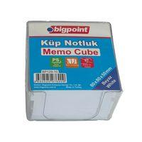 Bigpoint Akrilik Küp Notluk Beyaz 8x8cm