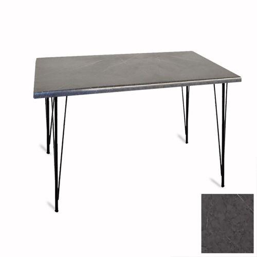 Dockers Premıum Mutfak Masası 70x120 ESB (Werzalit, Wermodin ve Allzalit Tabla) - Grey Marble