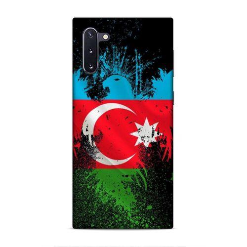 Samsung Galaxy Note 10 Uyumlu Kılıf Azarbaijan (34) Slim Armor Kılıf Bayrak