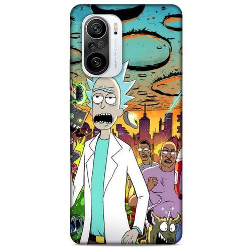 Xiaomi Redmi K40 Uyumlu Kılıf Rick And Morty (42) Rugged Armor Kılıf Story Train Morty