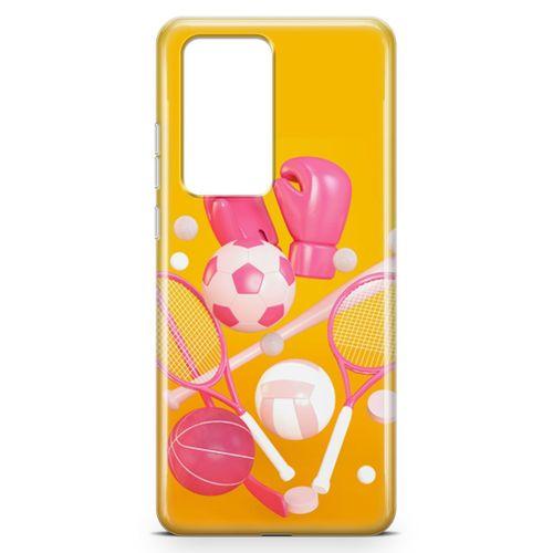 Huawei P40 Pro Kılıf Boks Eldiveni Tenis Arka Kapak Koruma Desenli Full Koruyucu